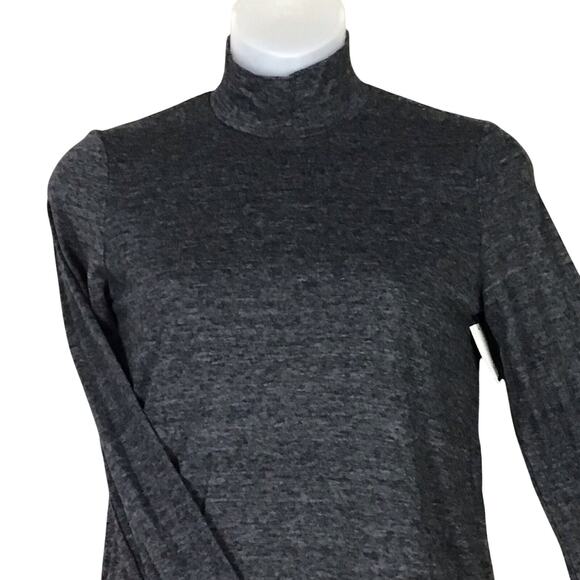 Marine Layer Women’s XS Gray Pullover Mock Neck Shirt Long Sleeve USA - Picture 3 of 10